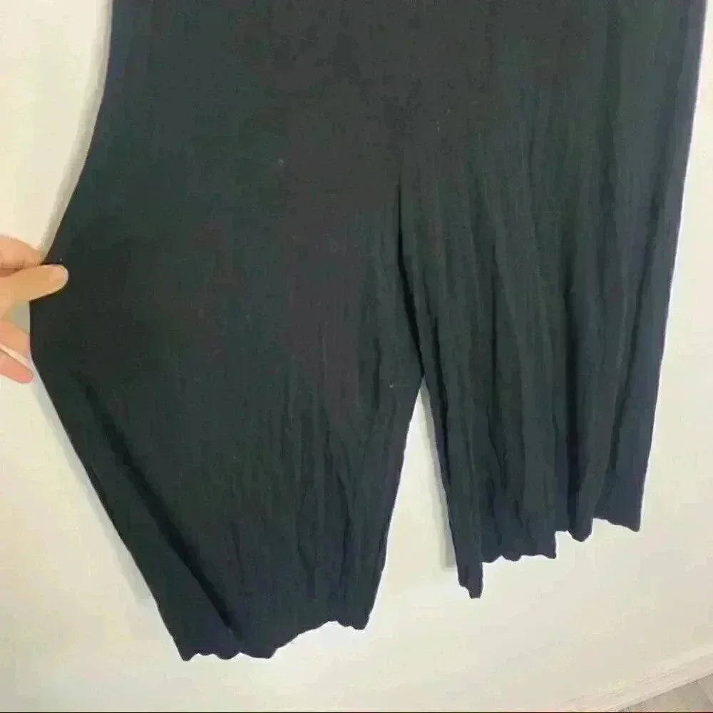 Miss Selfridge ASOS sleeveless black keyhole wide leg cropped jumpsuit us 10 - Picture 7 of 7